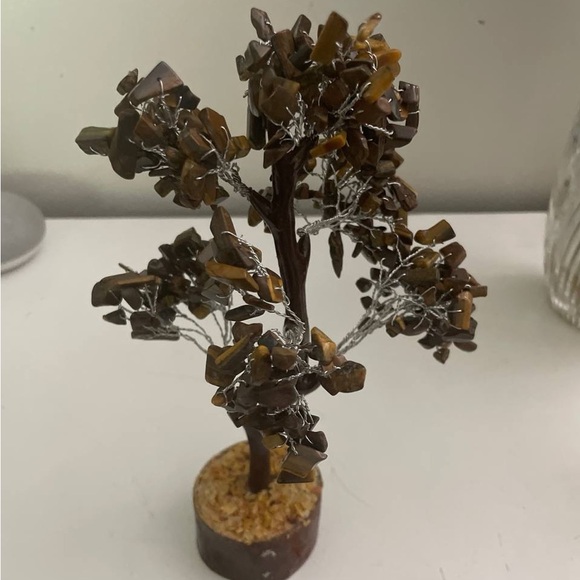 NEW| Tiger Eye Gemstone Tree Of Life Decor - Picture 2 of 3